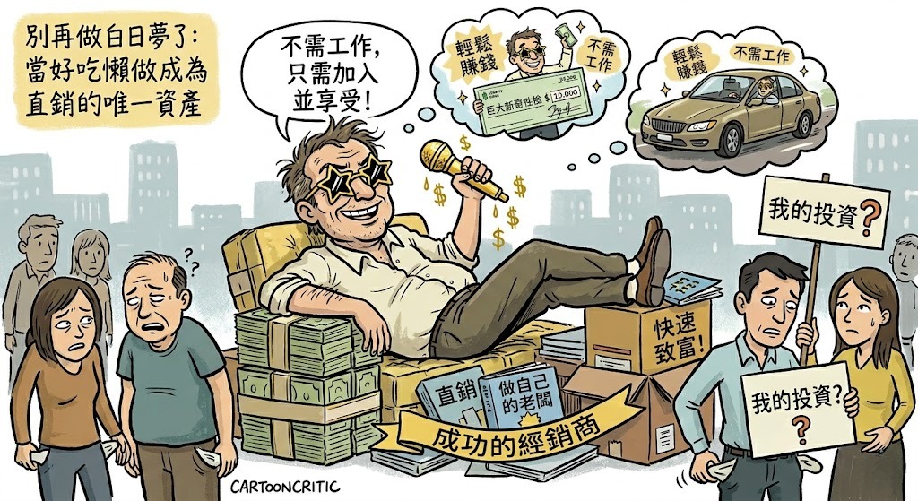 別再做白日夢了:當好吃懶做成為直銷的唯一資產