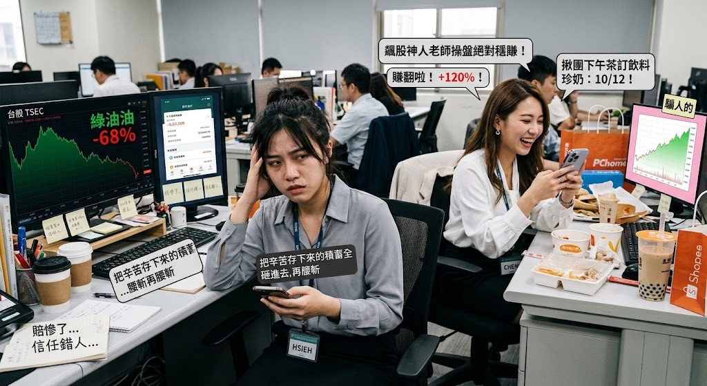同事推薦飆股把我坑慘了:職場遇到這種戲精算我倒楣