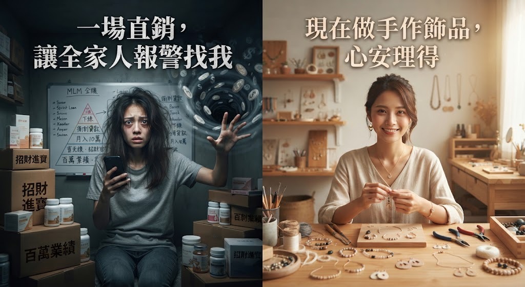 鬼迷心竅的直銷荒唐夢:我靠手作飾品找回清醒與平靜
