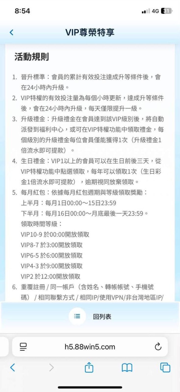 靠北88WIN!VIP 6 每月紅包直接被吞,客服爛藉口黑箱操作太離譜